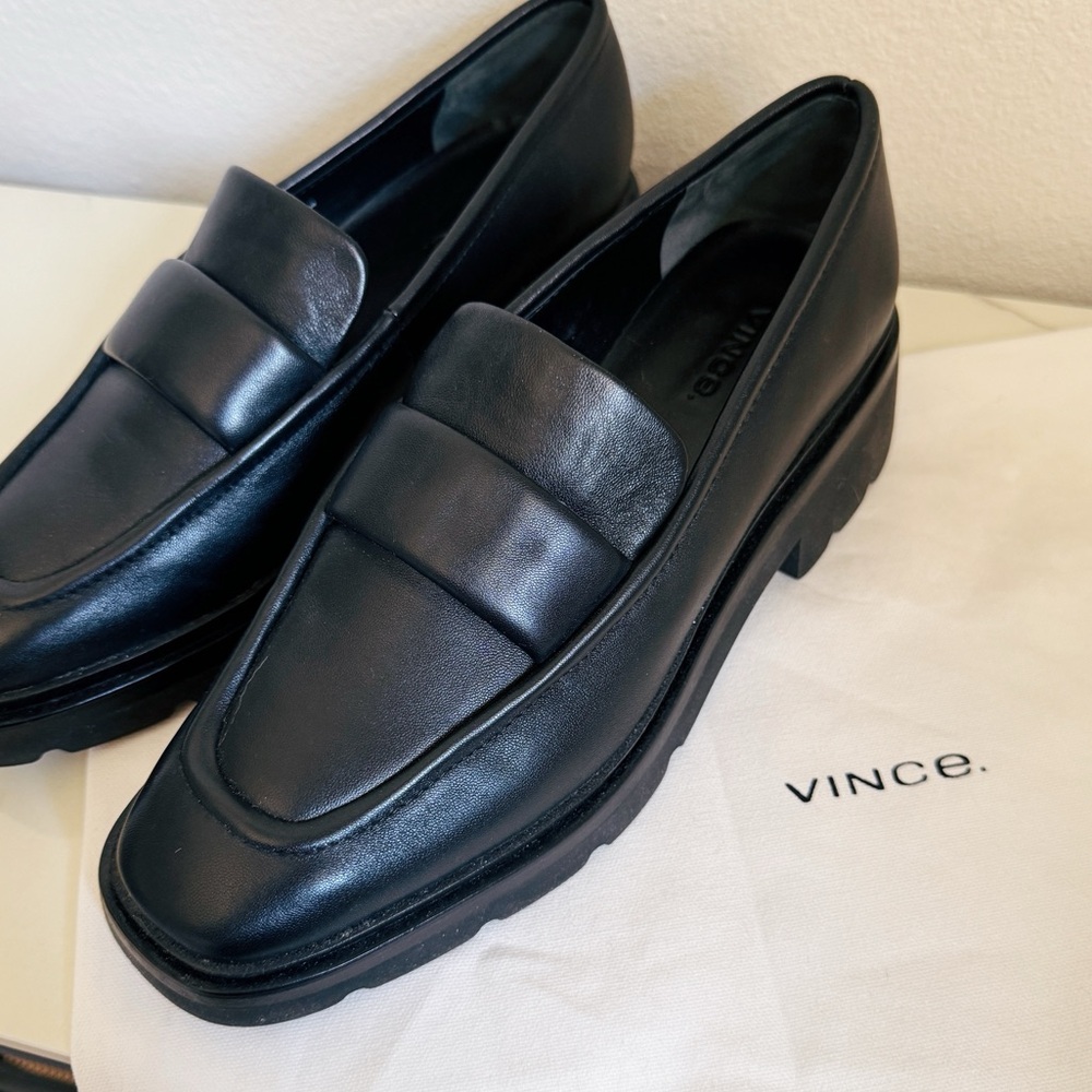 Vince Robin 44MM Leather Loafers